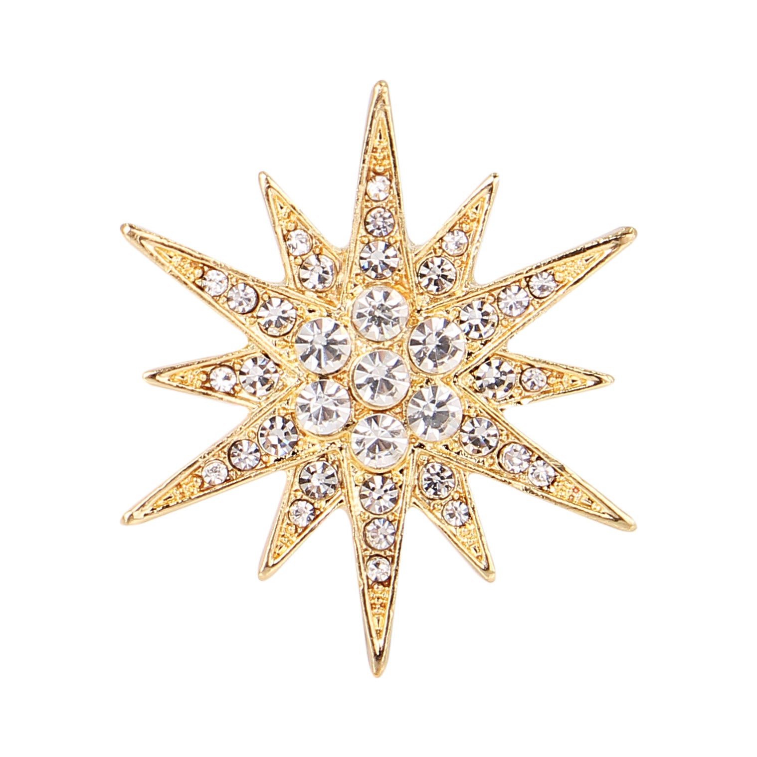 Diamond Fashion Cufflink Brooch Accessories
