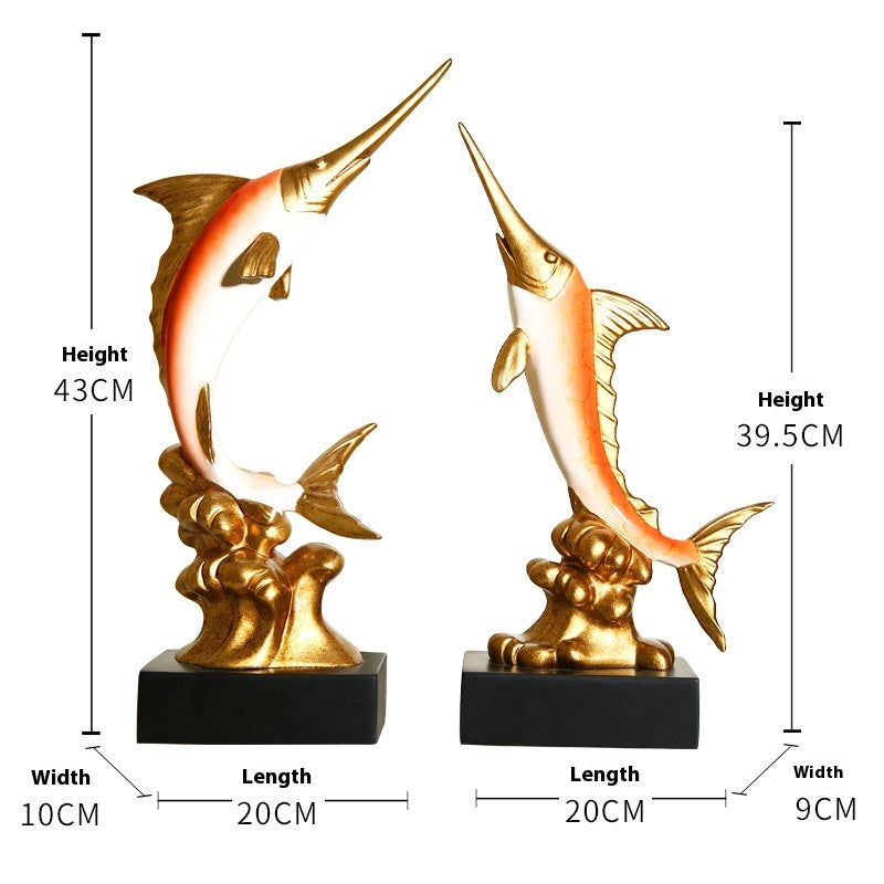 European Swordfish Decoration Creative Decorative Crafts