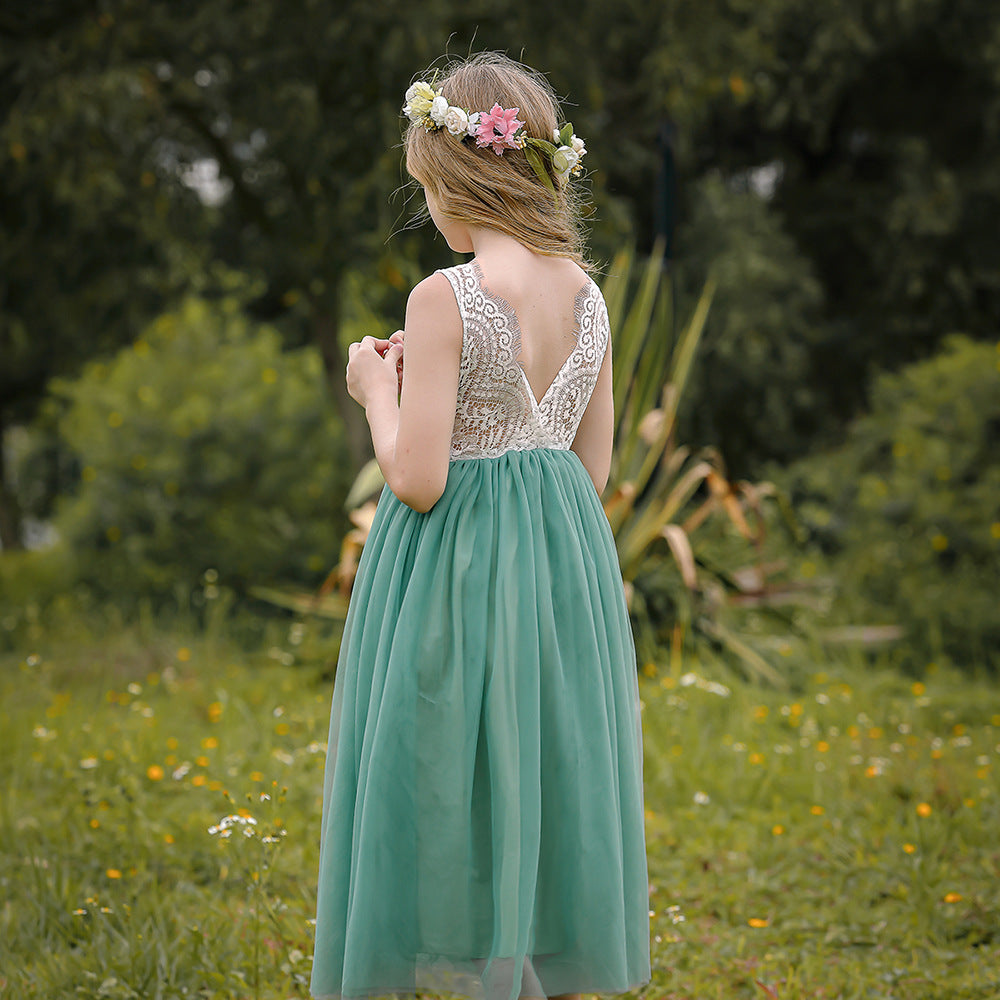 Fashion Personality Children Princess Long Dress