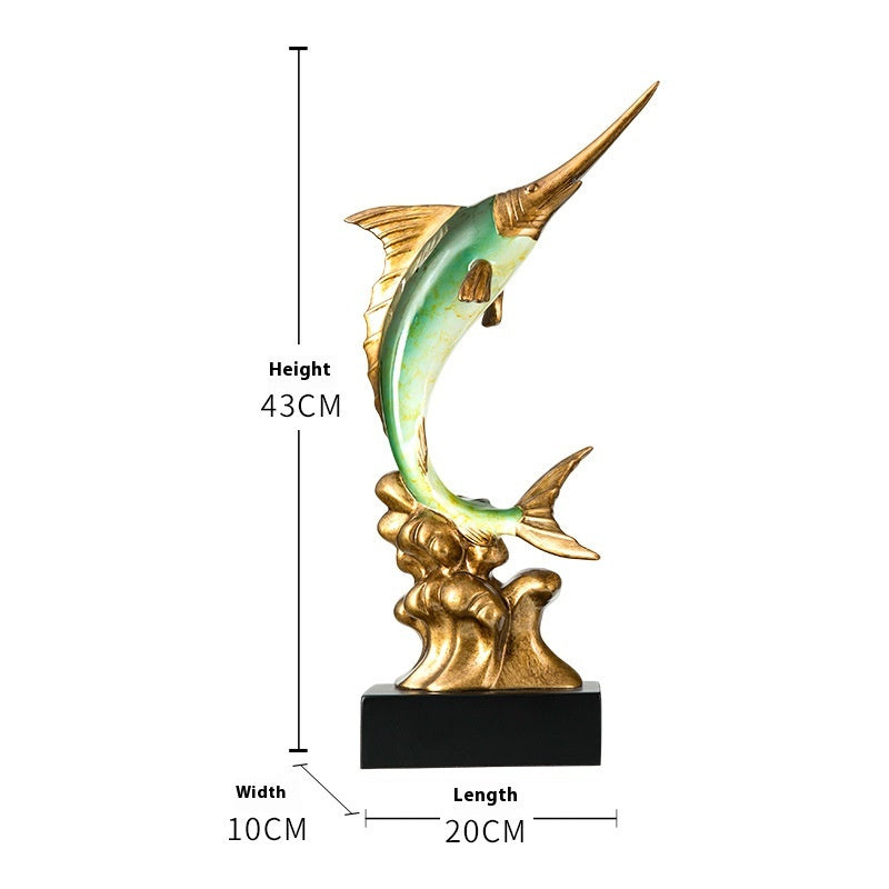 European Swordfish Decoration Creative Decorative Crafts