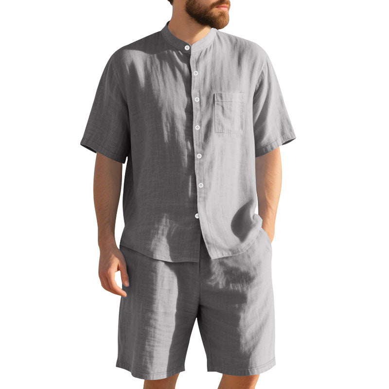 American Linen Suit Men's Summer Short Sleeve