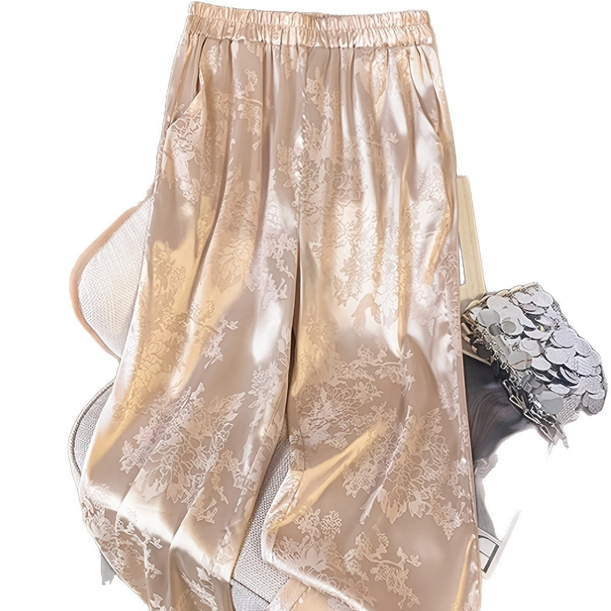 High-end Idle Style Versatile Loose Drooping Women's Wide-leg Pants