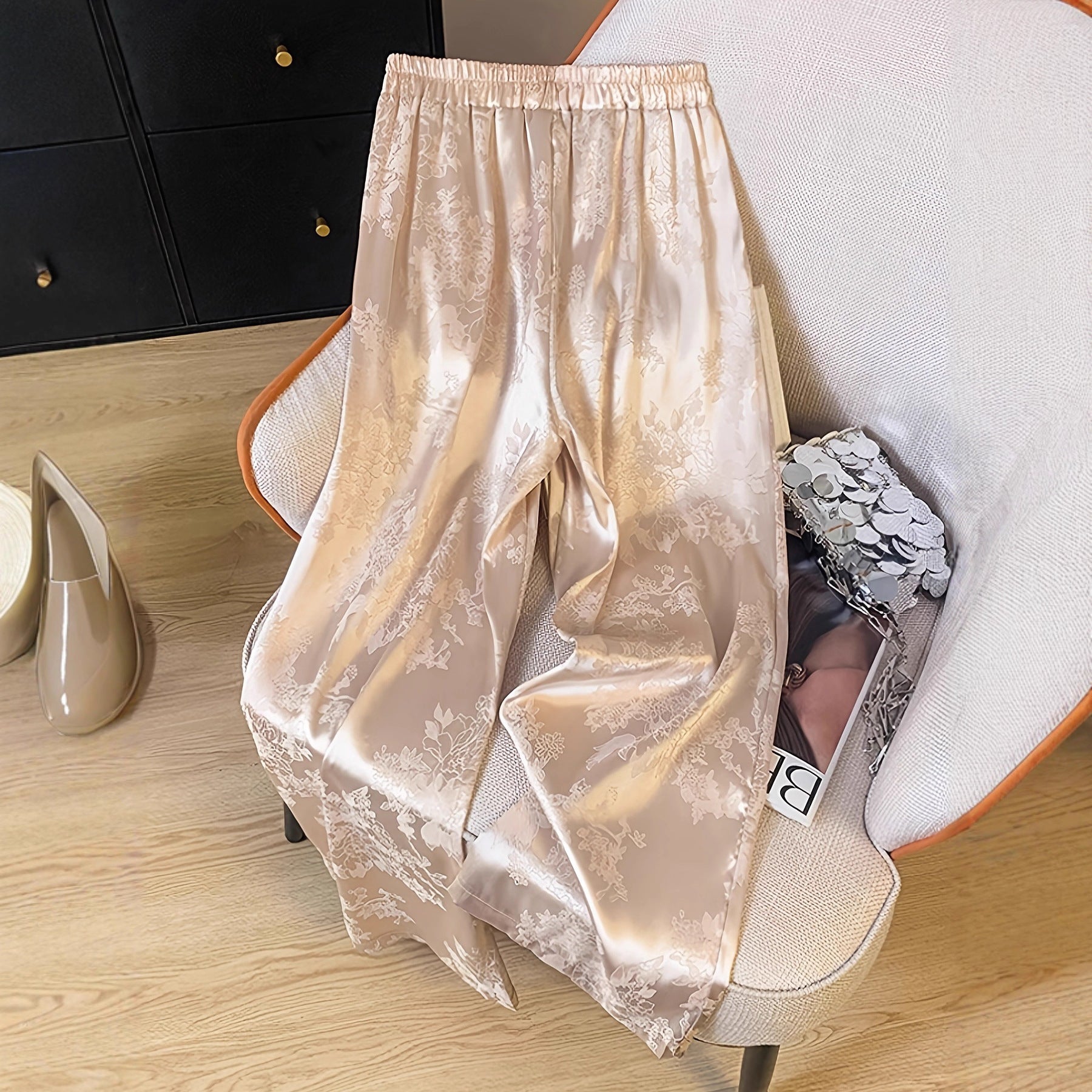 High-end Idle Style Versatile Loose Drooping Women's Wide-leg Pants