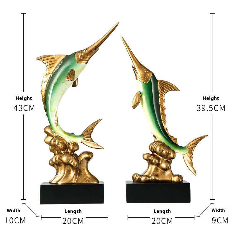 European Swordfish Decoration Creative Decorative Crafts