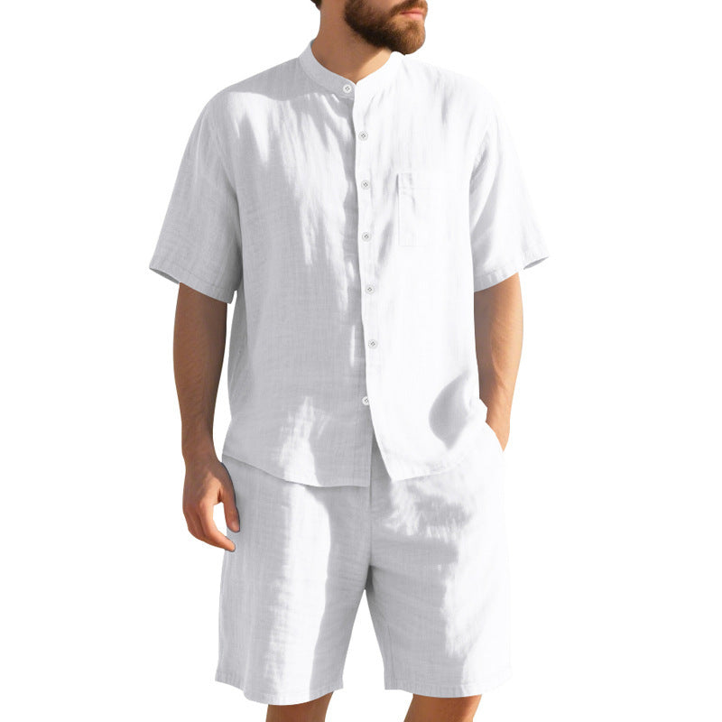 American Linen Suit Men's Summer Short Sleeve